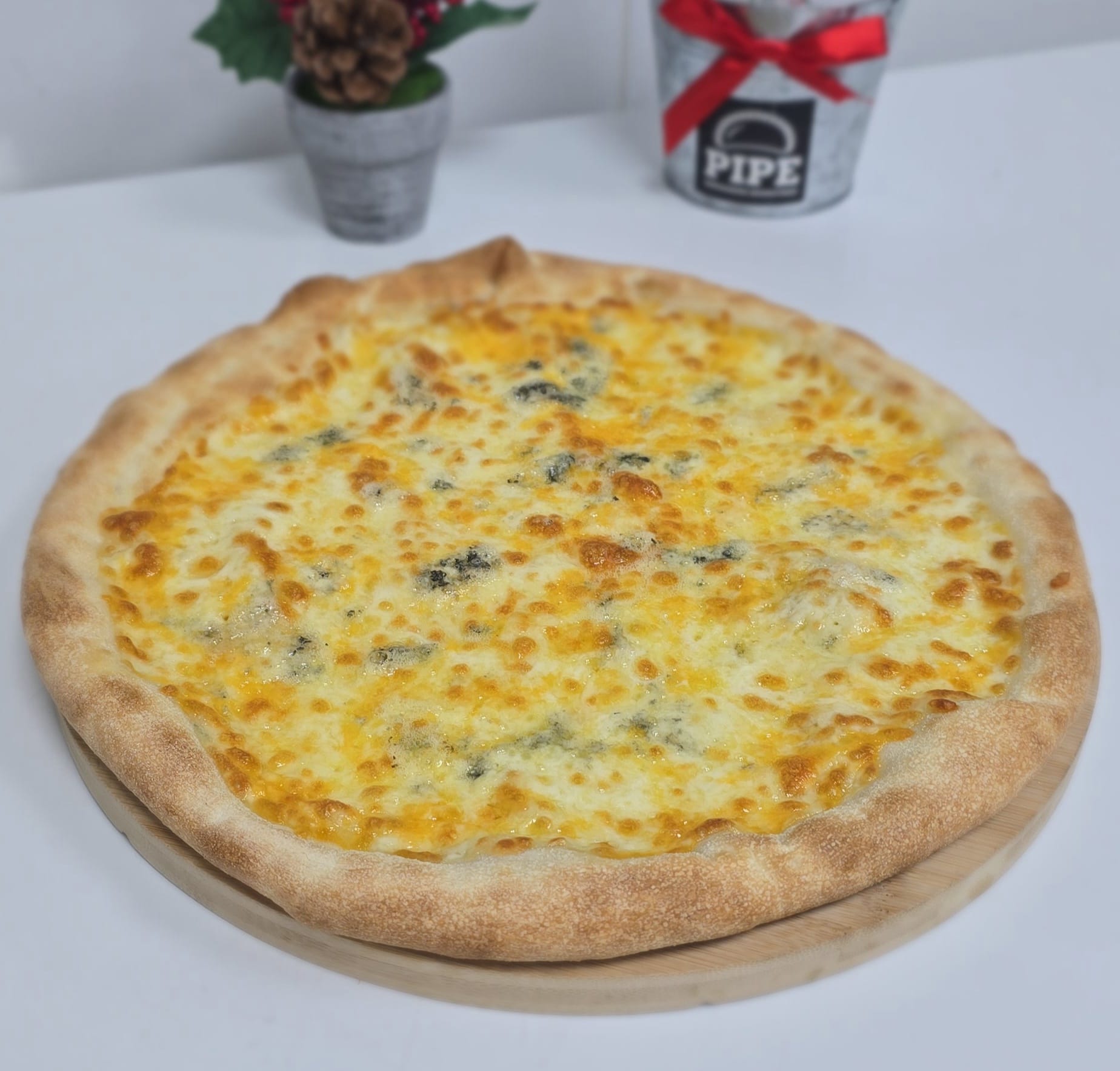 Pizza cuatro quesos